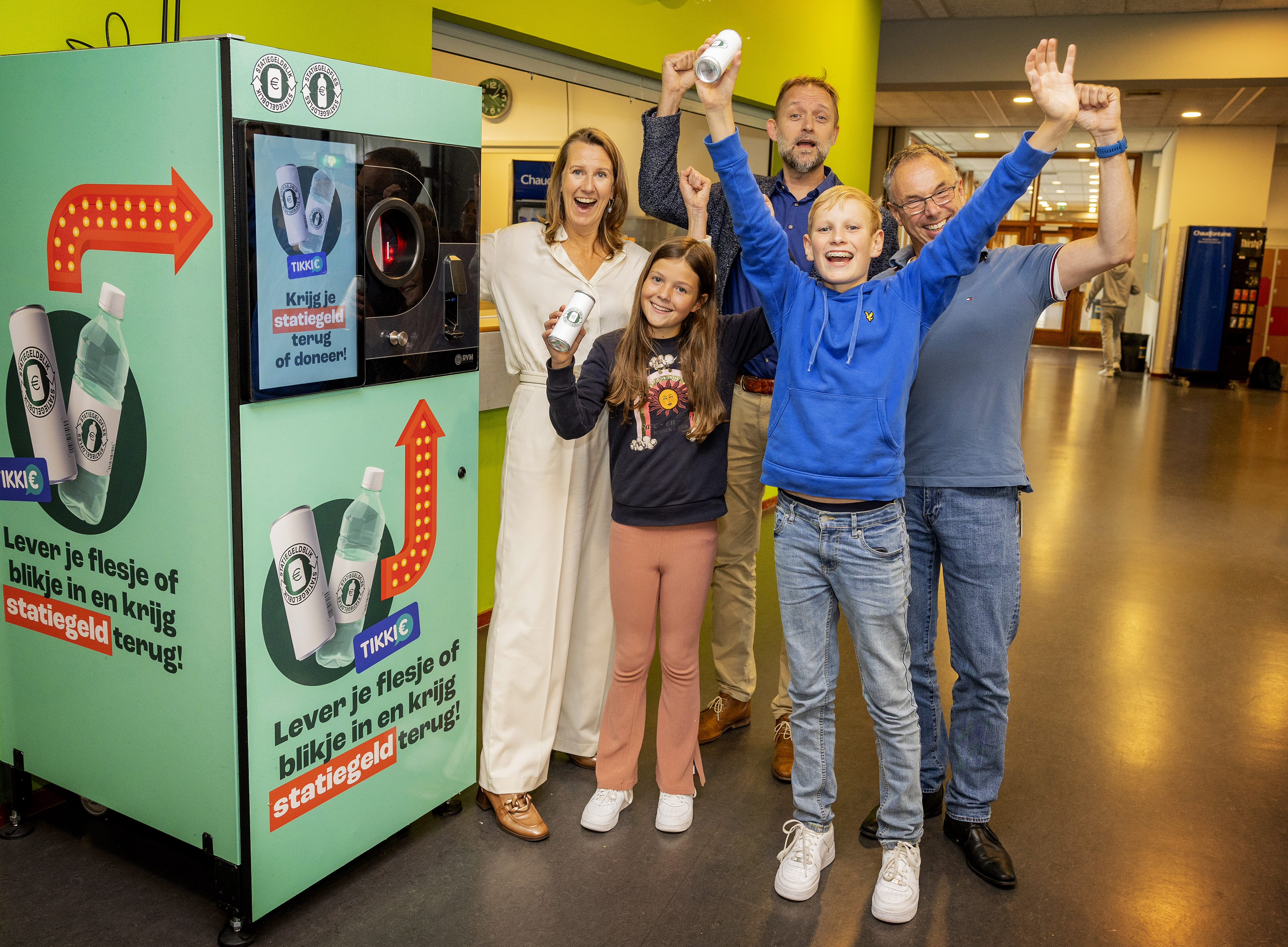 Statiegeldmachine Montessori Lyceum Rotterdam groep